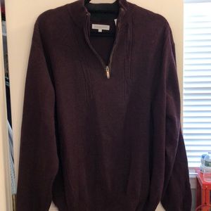 Alex cannon maroon half zip pullover